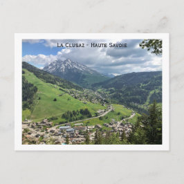 Cartão Postal La Clusaz, Haute-Savoie, Alpes Franceses