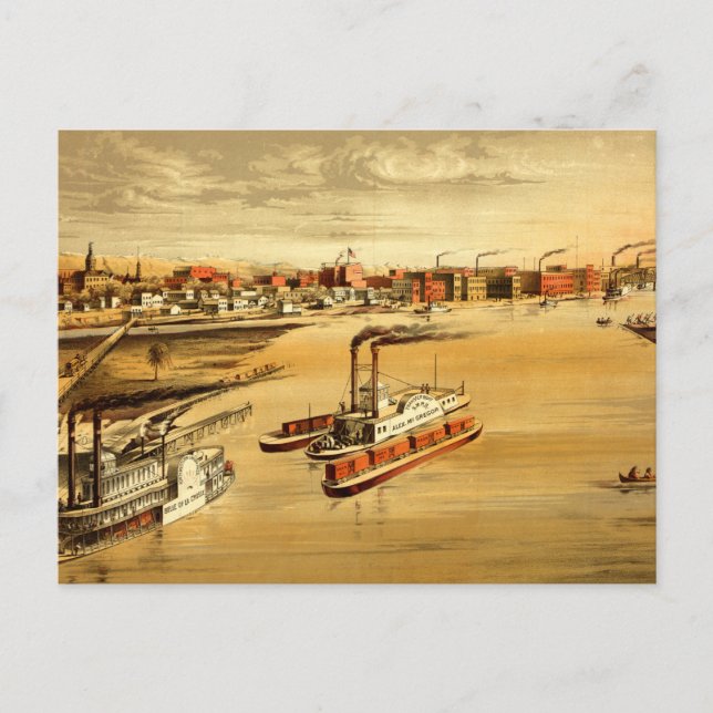 Cartão Postal La Crosse, Wisconsin (1873) (Frente)