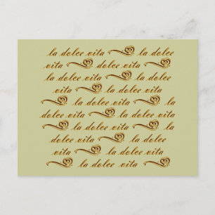 Cartão Postal La Dolce Vita