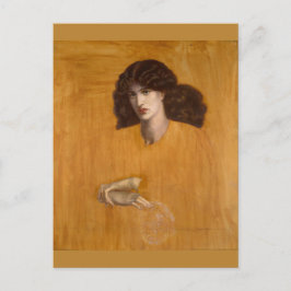 Cartão Postal La Donna Della Finestra por Dante Gabriel Rossetti
