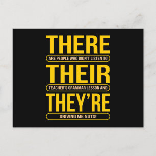 Cartão Postal Lá eles são professores de língua inglesa