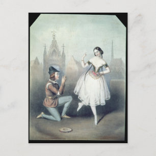 Cartão Postal La Esmeralda': Carlotta Grisi & Jules Perrot