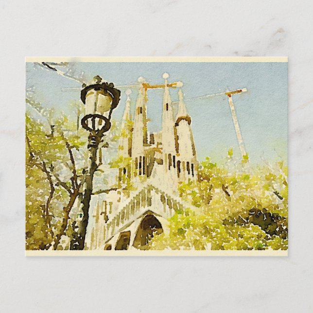 Cartão Postal La Familia Sagrada (Frente)