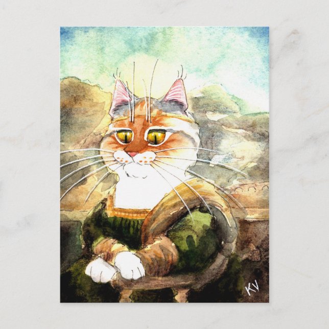 Cartão Postal La Giagatto (Mona Heather) (Frente)