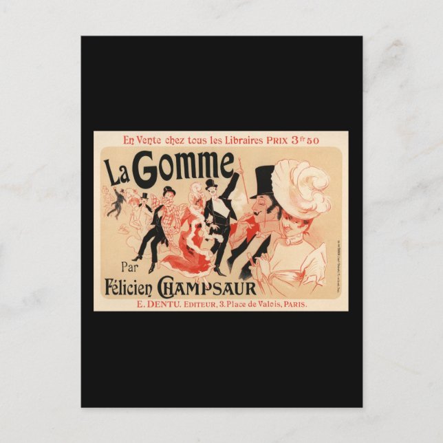 Cartão Postal La Gomme (Frente)