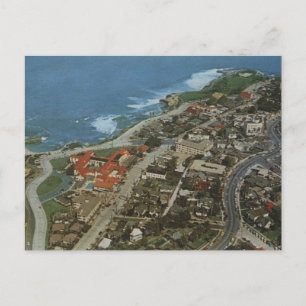 Cartão Postal La Jolla California Aerial View 1960