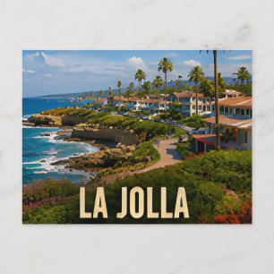 Cartão Postal La Jolla Califórnia Aldeia Costeira Viagem