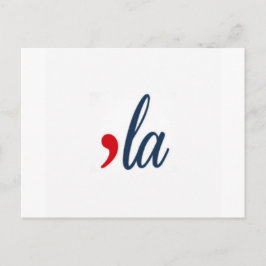 Cartão Postal 'la Kamala Harris. Branca