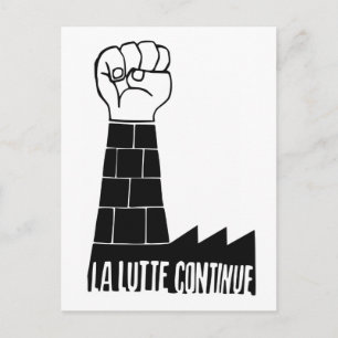 Cartão Postal La lutte continua