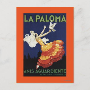 Cartão Postal La Paloma - Promocional Anis Aguardiente