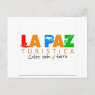 Cartão postal La Paz entre céu e terra