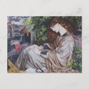Cartão Postal La Pia de Tolomei - Dante Gabriel Rossetti