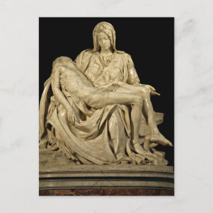 Cartão postal La Pieta de Michelangelo