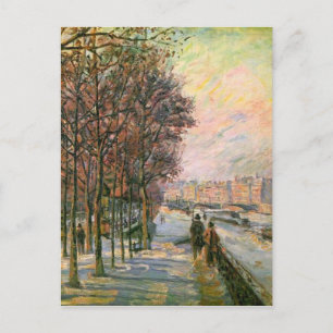 Cartão Postal La Place Valhubert por Armand Guillaumin