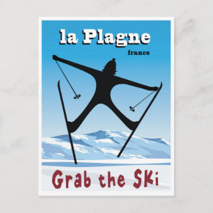 Cartão Postal La Plagne, França,