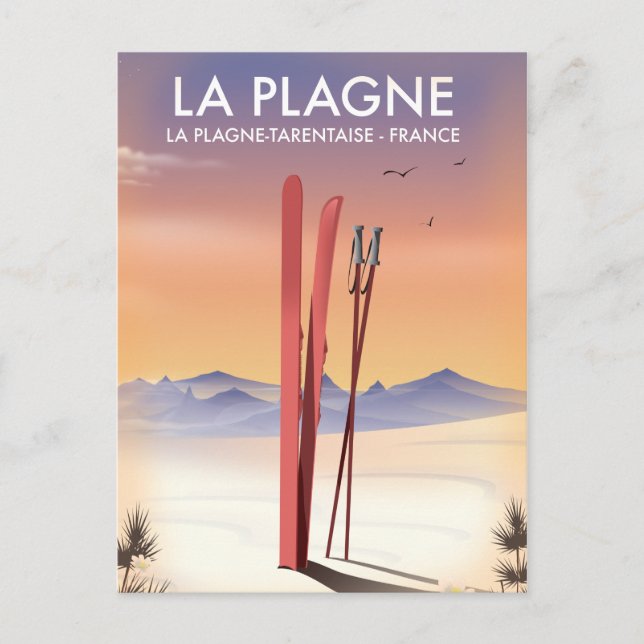 Cartão Postal La Plagne ,La Plagne-Tarentaise, França, poster de (Frente)