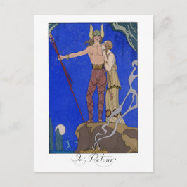 Cartão Postal La Retour Fashion Plate por George Barbier