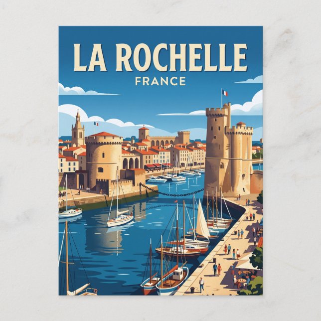 Cartão Postal La Rochelle França (Frente)