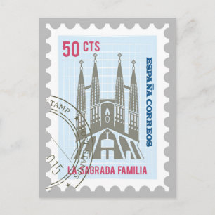 Cartão Postal La Sagrada Familia