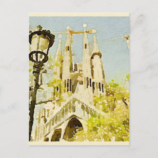 Cartão Postal La Sagrada Familia