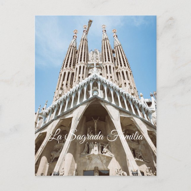 Cartão Postal La Sagrada Familia, Barcelona (Frente)