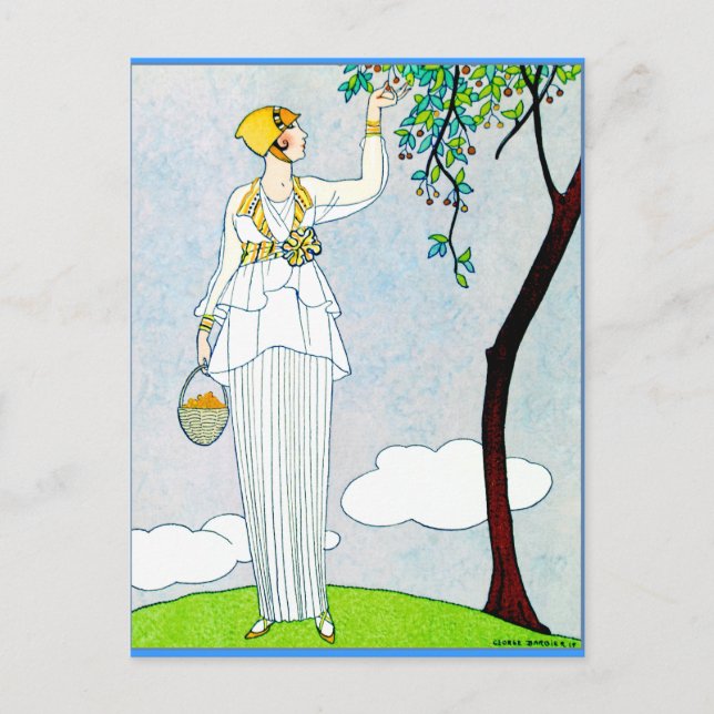 Cartão Postal La Saison Des Prunes Mirabelles (Frente)