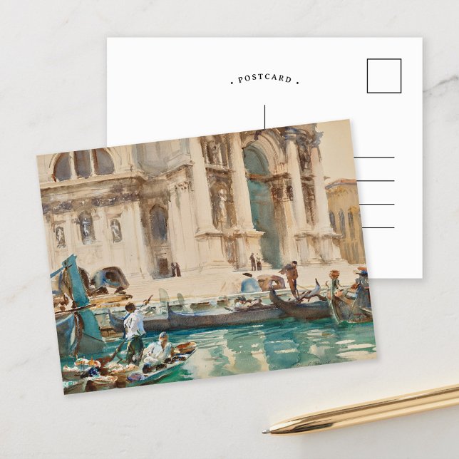 Cartão Postal La Salute, Veneza | John Singer Sargent (Criador carregado)