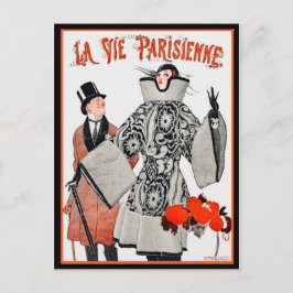 Cartão Postal La Vie Parisienne - Moda Francesa
