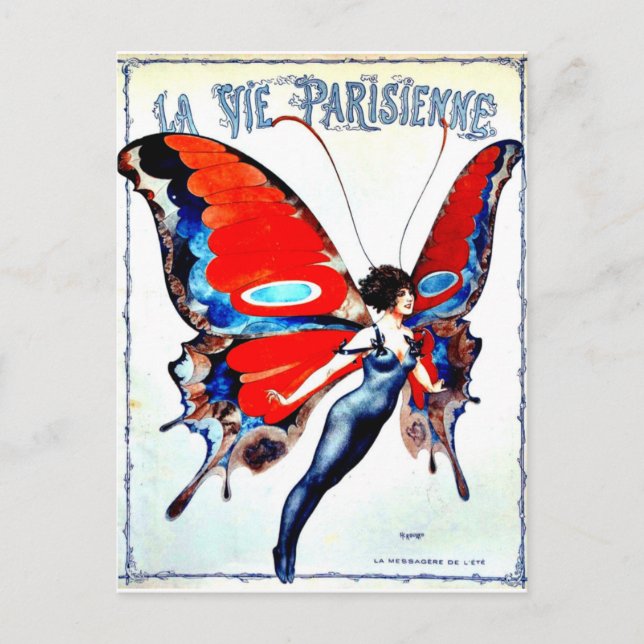 Cartão Postal La Vie Parisienne "vida parisiense" - Fada (Frente)