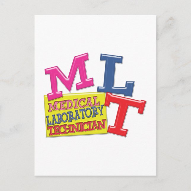CARTÃO POSTAL LABORATÓRIO MLT WHIMSICAL FUN ACRONYM LETTERS (Frente)