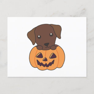 Cartão Postal Labrador Em Cachorros Bons Felizes Halloween