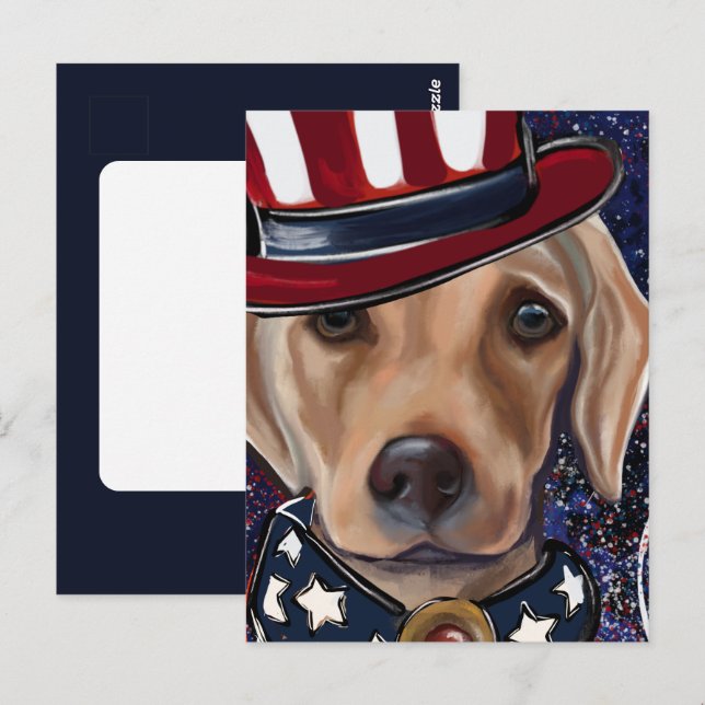 CARTÃO POSTAL LABRADOR RETRIEVER (Frente/Verso)