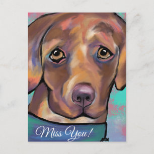 CARTÃO POSTAL LABRADOR RETRIEVER