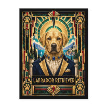 Labrador Retriever, Cão Art Déco