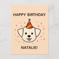 Labrador Retriever Dog | Saudação de Aniversário L