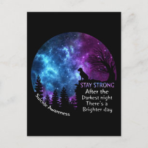 Cartão Postal Labrador Retriever Suicida Sensibilização Pet Aman