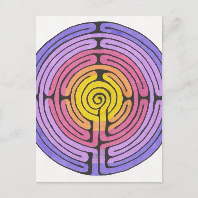 Cartão Postal labrinto (Frente)