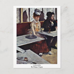 Cartão Postal L'Absinthe By Edgar Degas
