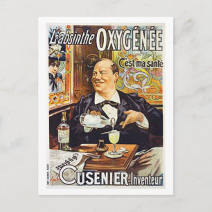 Cartão Postal L'Absinthe Cusenier