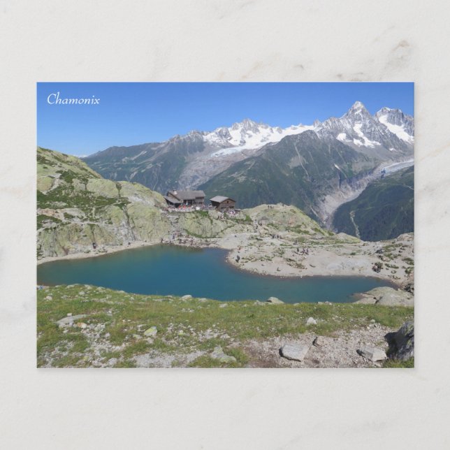 Cartão Postal Lac Blanc Chamonix (Frente)