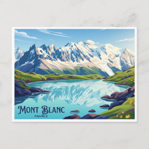 Cartão Postal Lac Blanc Chamonix França