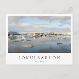 Cartão Postal Laca glaciar de Jokulsarlon na Islândia