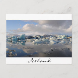 Cartão Postal Laca glaciar de Jokulsarlon na Islândia