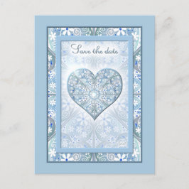 Cartão Postal Lace cerâmico Azul claro