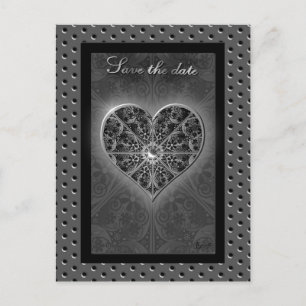 Cartão Postal Lace preto cerâmico