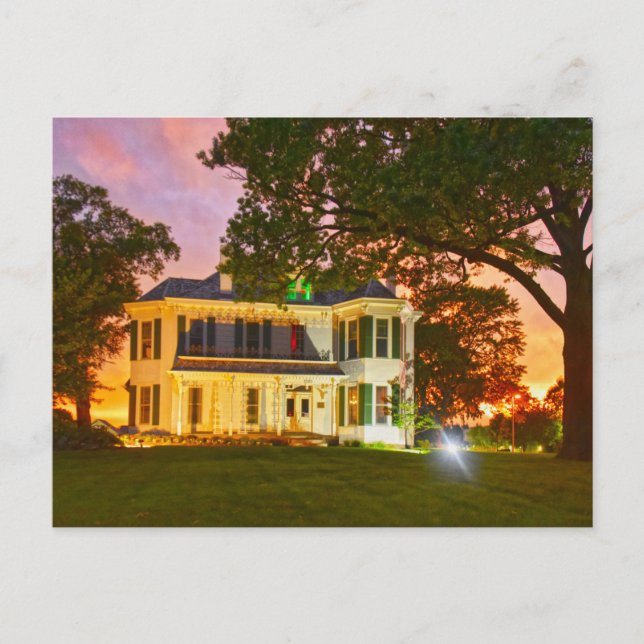 Cartão Postal Lackman-Thompson Estate Farmhouse, Lenexa, Kansas (Frente)