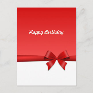 Cartão Postal Laço feliz aniversário