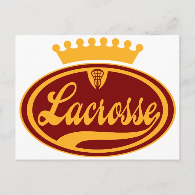 Cartão Postal Lacrosse Crown (Frente)
