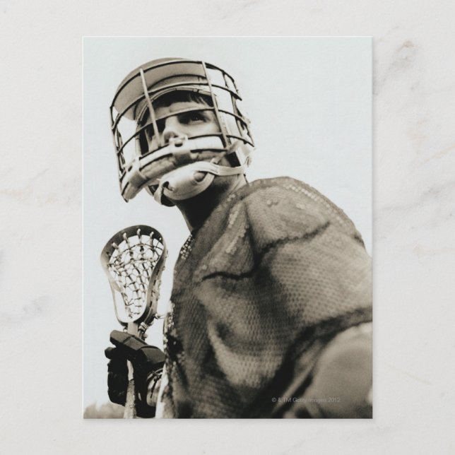 Cartão Postal Lacrosse Goalkeeper (Frente)