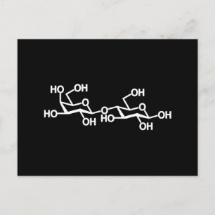 Cartão Postal Lactose Estrutura Do Leite